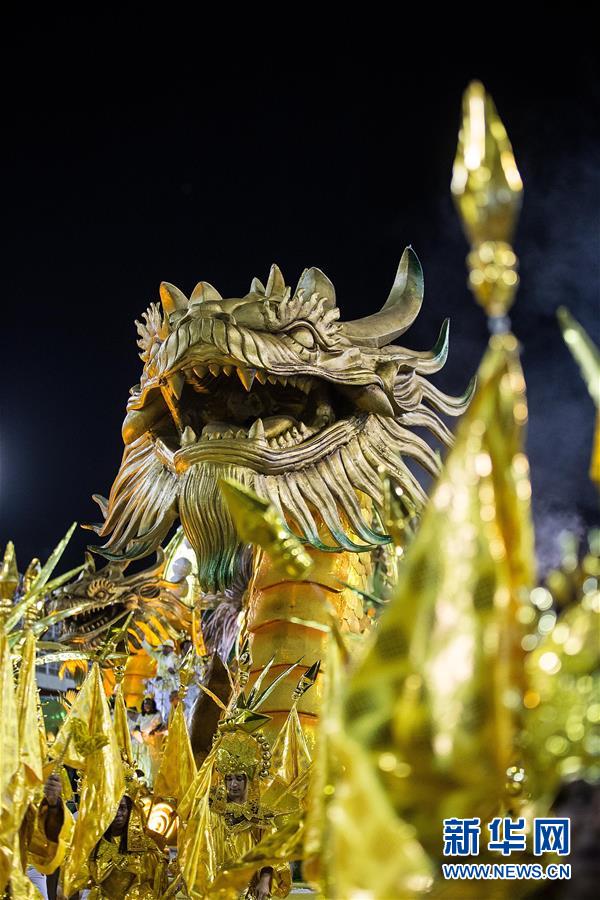 （國際）（4）巴西老牌桑巴舞校以中國主題亮相里約狂歡節