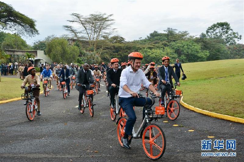 （國際·圖文互動）（2）中國共享單車“騎”向聯合國內羅畢辦事處