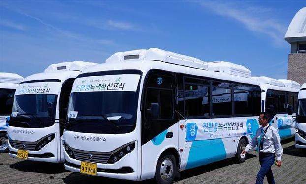 （國際）（3）20輛比亞迪純電動巴士在韓國濟州島交付使用