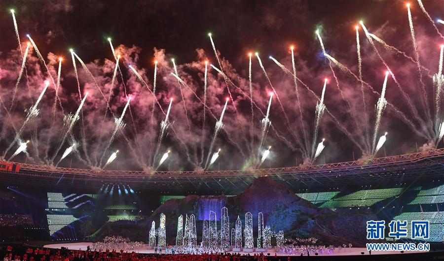 (亞運會)第18屆亞運會開幕式在雅加達舉行