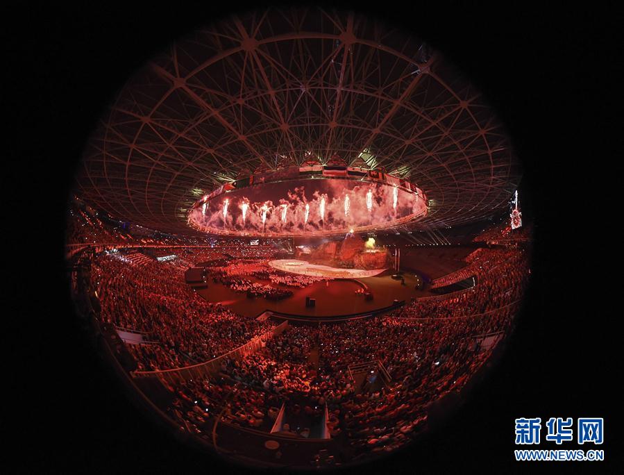 (亞運會)第18屆亞運會開幕式在雅加達舉行