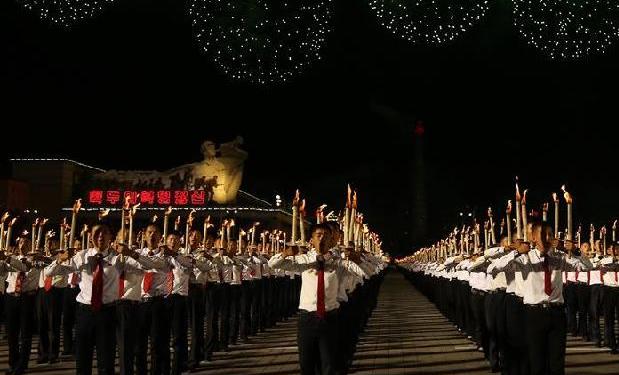 （國際）（2）朝鮮舉行青年火炬游行
