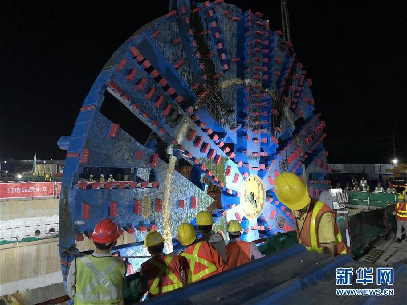 (國際·“一帶一路”5周年)(3)卡納普里河底隧道項目:盾構機組裝迎來重要節點