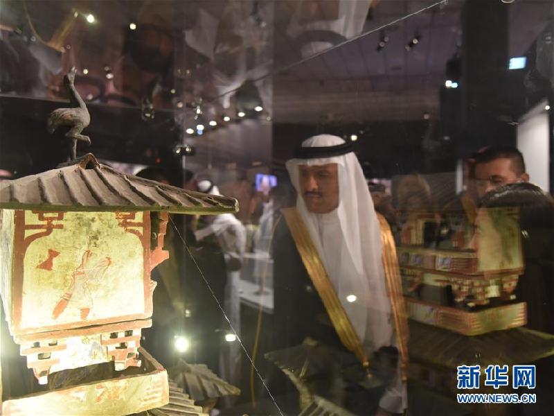 (國際)(3)“華夏瑰寶”大型中國文物展在沙特開幕