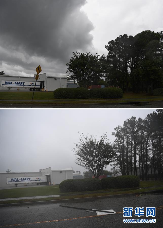 （國際）（3）颶風“弗洛倫斯”帶來強烈暴風雨