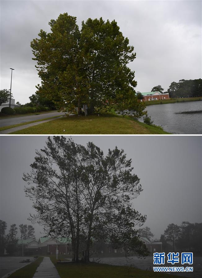 (國際)(6)颶風“弗洛倫斯”帶來強烈暴風雨