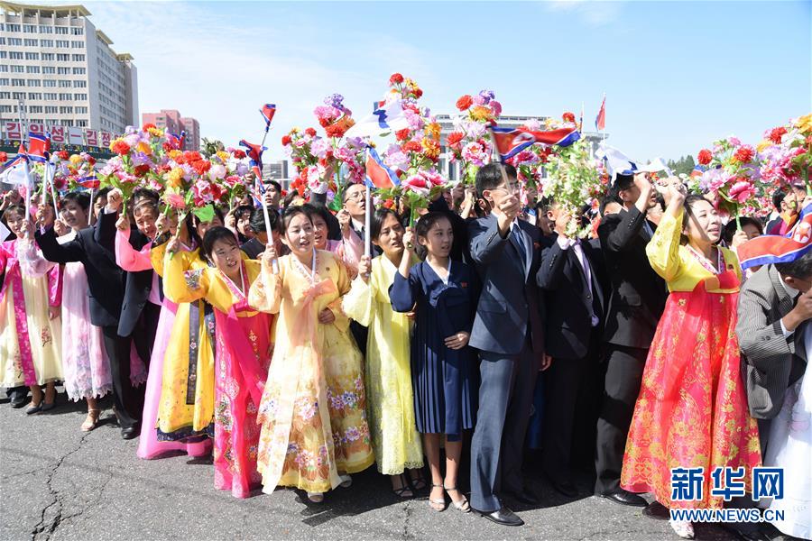 (XHDW)(8)韓國總統文在寅抵達平壤