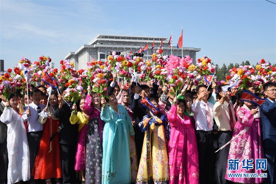 (XHDW)(10)韓國總統文在寅抵達平壤