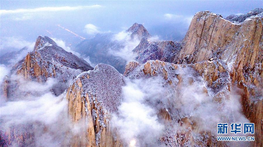 (美麗中國)(3)雪后華山 冬日畫境
