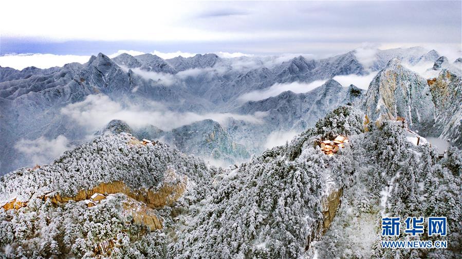 (美麗中國)(5)雪后華山 冬日畫境