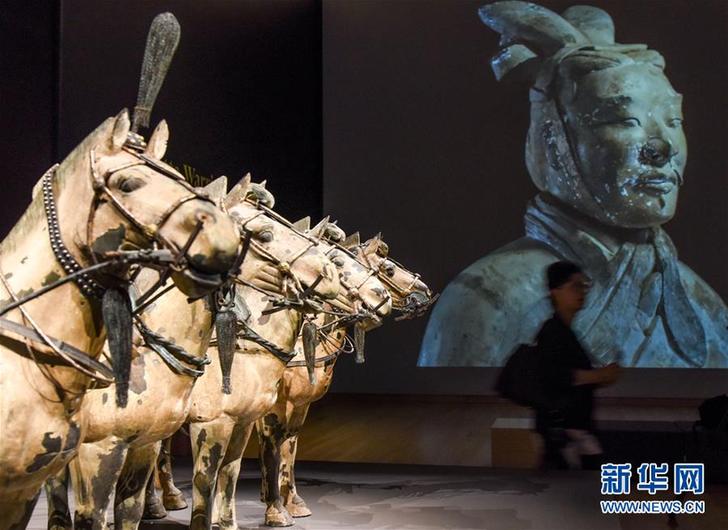 （國際）（1）“秦始皇兵馬俑：永恒的守衛”展覽在新西蘭國家博物館舉行預展