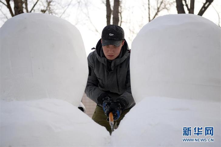 (社會)(7)松花江畔開建冰雪景觀