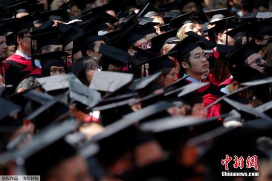 當地時間2018年5月24日，美國馬薩諸塞州，哈佛大學舉行畢業典禮。