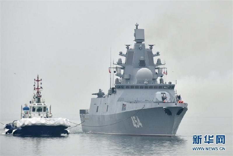 （人民海軍70年）（1）來華參加多國海軍活動的外國軍艦抵達青島