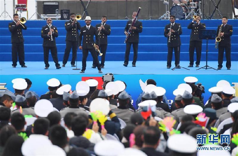 (人民海軍70年)(10)慶祝人民海軍成立70周年多國海軍活動聯(lián)合軍樂展示舉行