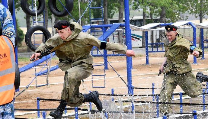 （軍事）（1）中俄海上聯演舉行陸戰分隊軍事競賽