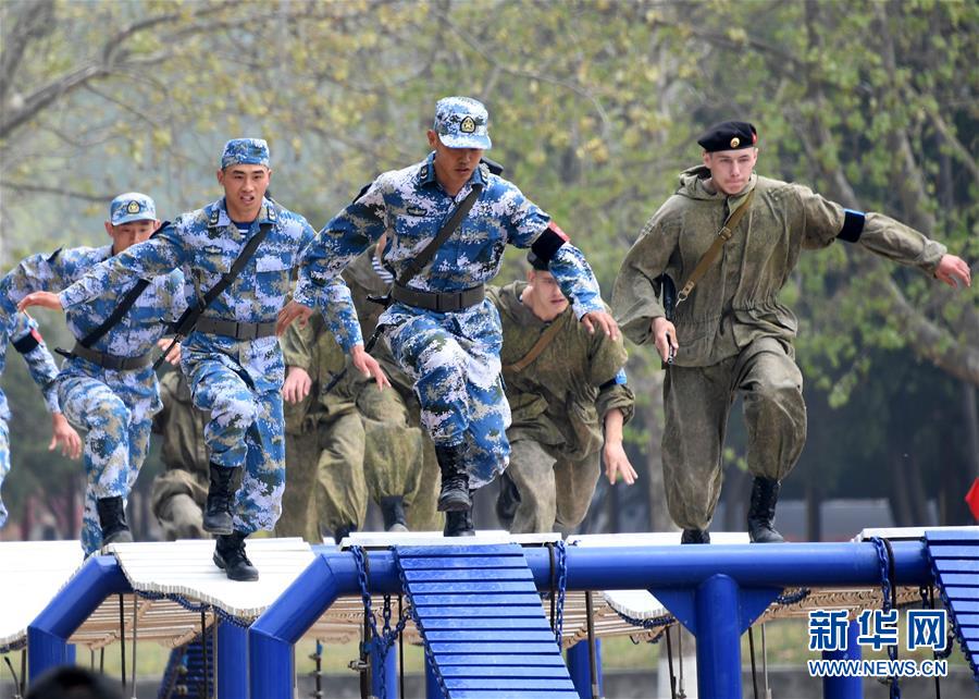 （軍事）（6）中俄海上聯演舉行陸戰分隊軍事競賽