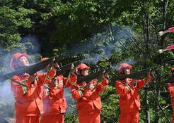 （社會）（2）陜西舉行秦嶺林區森林火災撲救演練