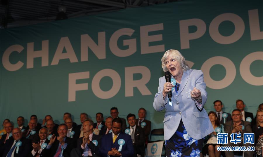 （國際）（2）英國“脫歐黨”舉行集會 為歐洲議會選舉拉票