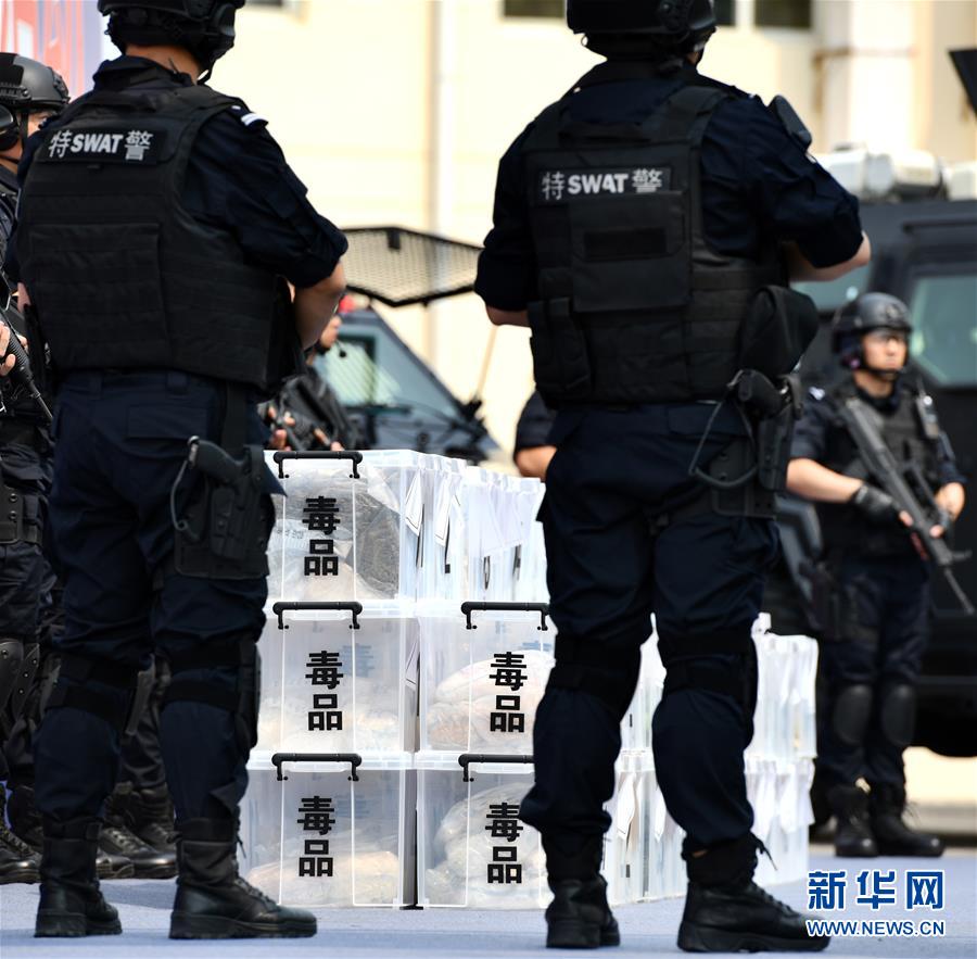 （法治）（3）天津舉行集中銷毀毒品活動