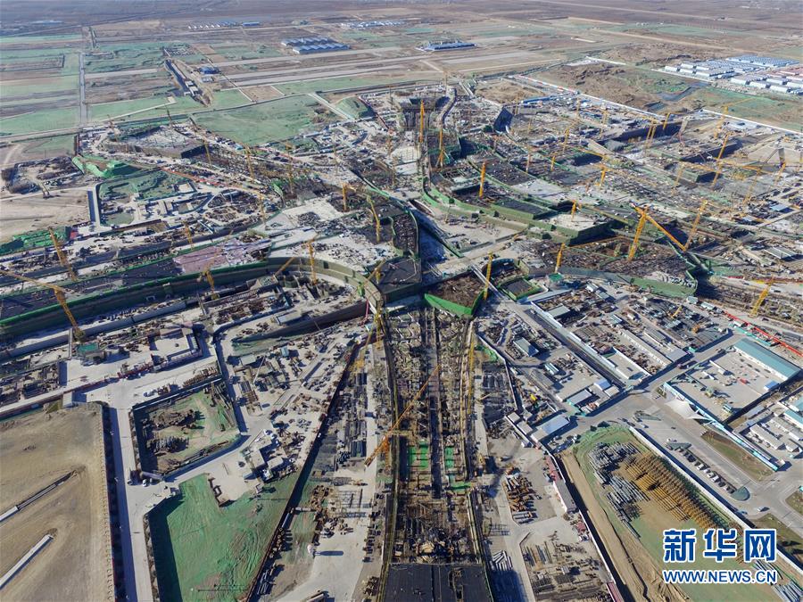 （社會）（3）空中瞰北京大興國際機場“成長”