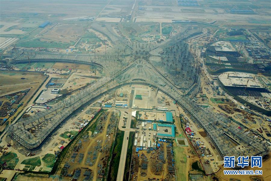（社會）（6）空中瞰北京大興國際機場“成長”