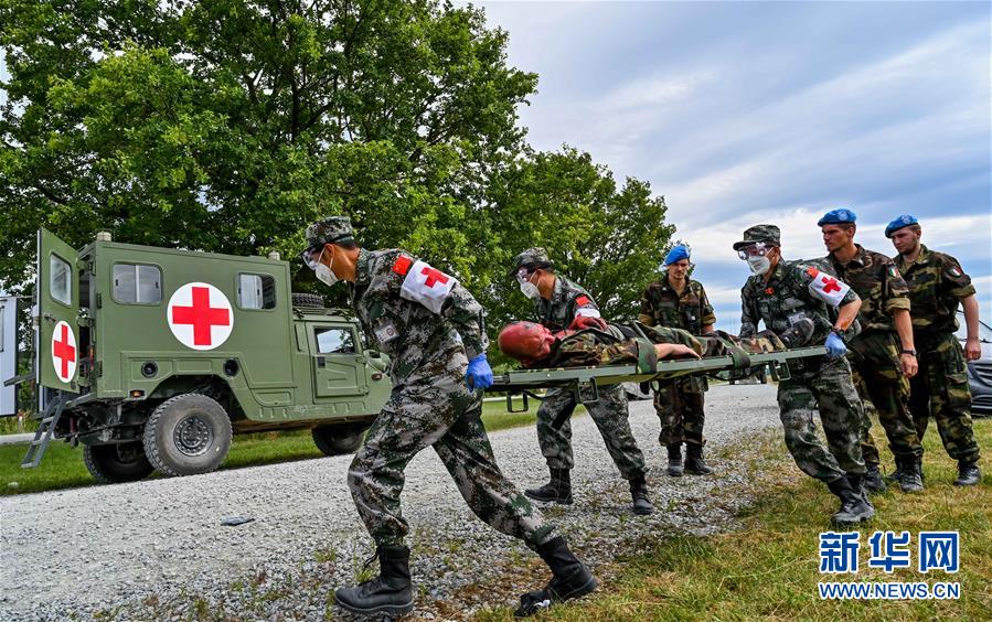 （國際·圖文互動）（2）中德“聯合救援—2019”衛勤實兵聯合演習開始整合訓練