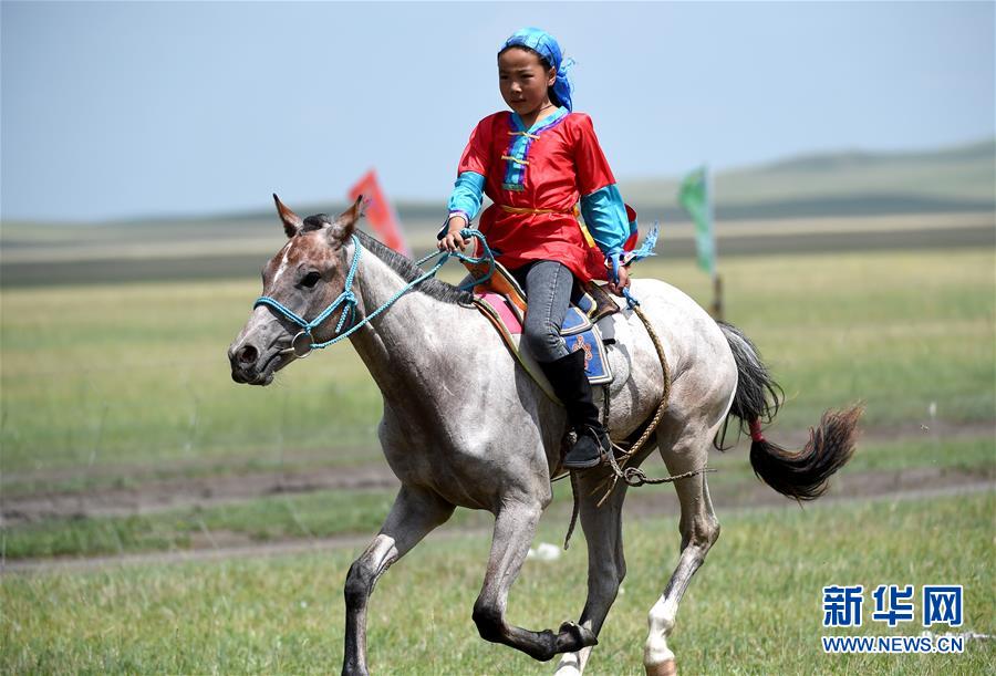 （圖片故事）（1） 少女騎手馬背上“飛馳”的夏天
