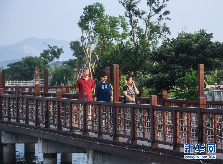 (美麗中國)(4)水上景觀棧道扮靚江南水鄉古鎮