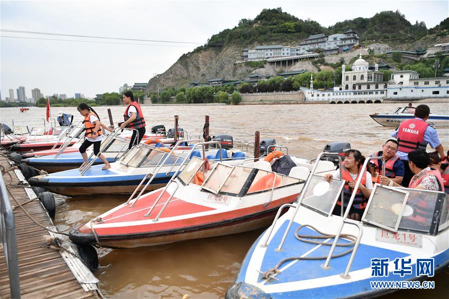 (社會)(2)黃河蘭州段水位回落 沿河部分旅游設施恢復開放