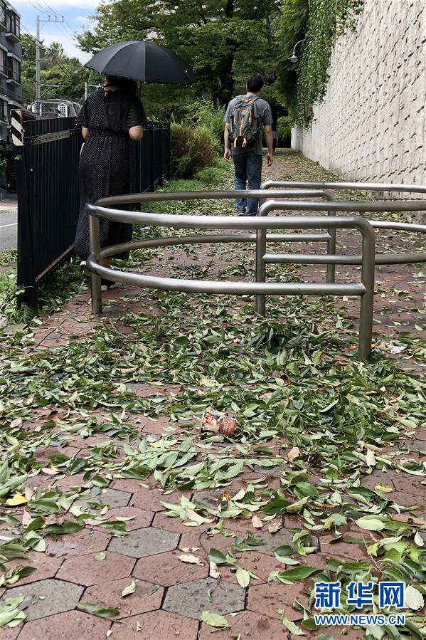(國際)(1)強臺風“法茜”登陸日本