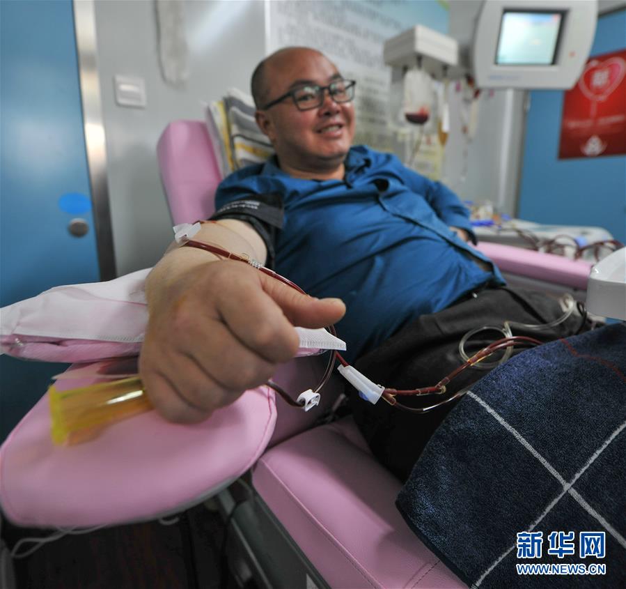 (圖文互動)(1)西藏無償獻血實現機采血小板零的突破