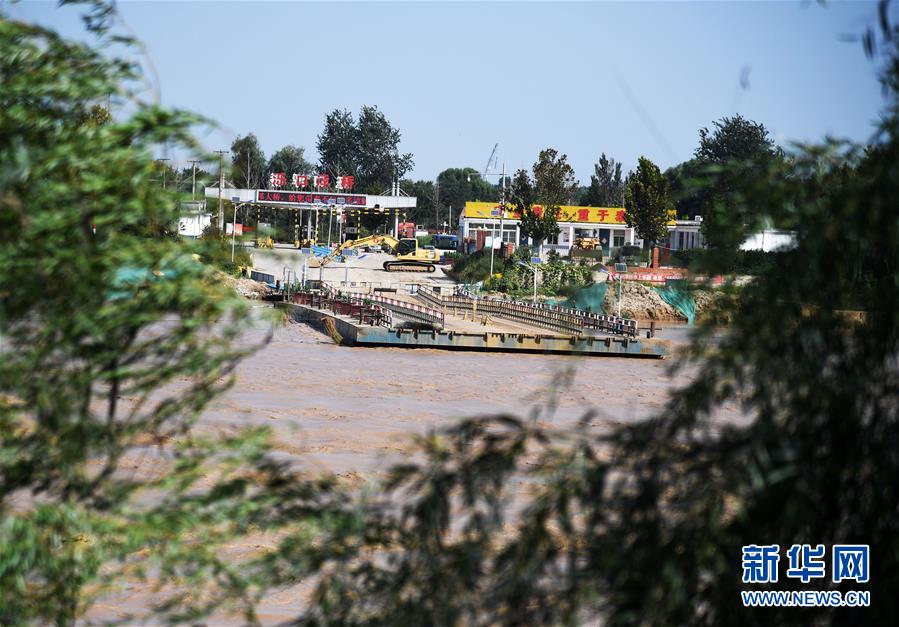 (環境)(4)黃河2019年第3號洪水逼近 濟南暫時拆除濼口浮橋