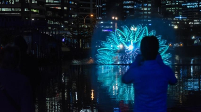 新西蘭:水幕秀慶祝毛利新年
