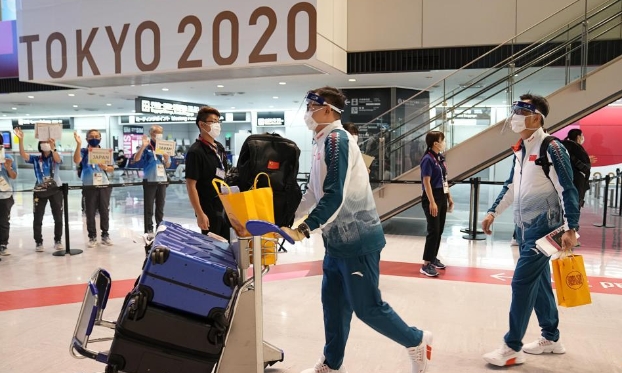 東京殘奧會中國體育代表團第三批團隊抵達東京