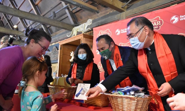 通訊：虎園慶虎年——美國圣迭戈野生動物園舉行中國春節慶祝活動(高清組圖)