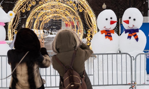 莫斯科舉行冰雪藝術節(jié)（高清組圖）