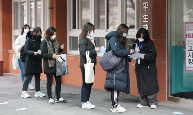 通訊：疫情下漢語水平考試在韓舉行(高清組圖)