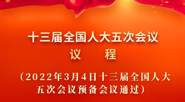 權威快報｜全國人大會議議程來了