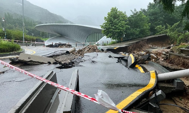韓國首都圈遭遇強降雨(高清組圖)