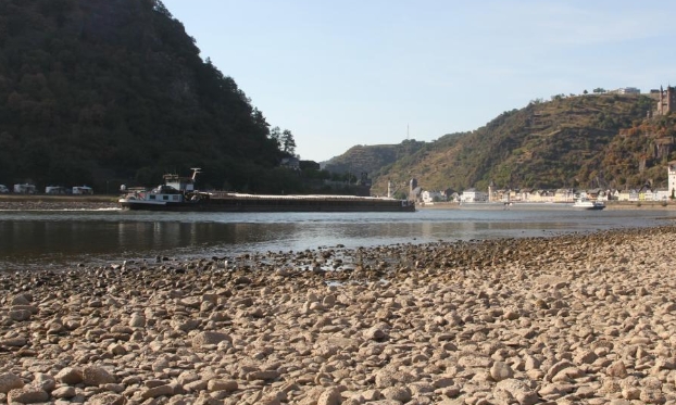 德國萊茵河水位下降（高清組圖）