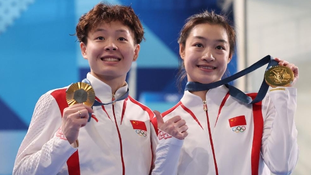 巴黎奧運會 | 跳水——女子雙人3米板：中國選手昌雅妮/陳藝文奪得金牌
