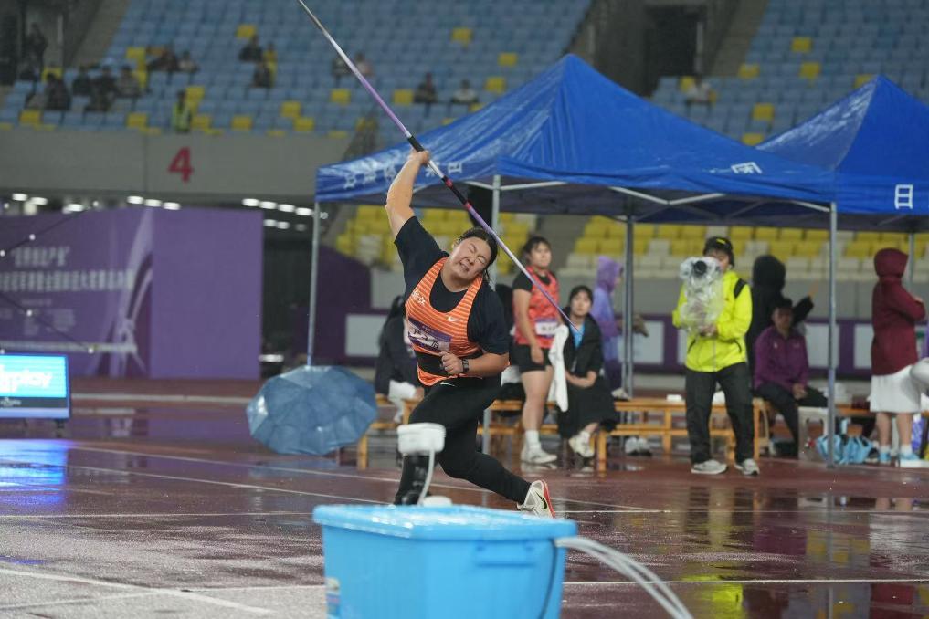 全國田徑冠軍賽：嚴子怡奪得女子標槍冠軍